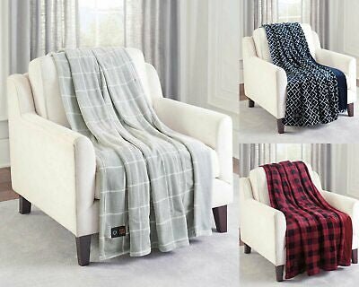 Limited Time Only Brookstone Luxurious Electric Heated Throw 4 Heat Se