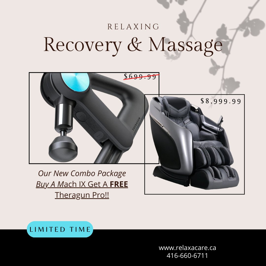 SPECIAL COMBO OFFER Buy a Brookstone Mach 9 BK 750 Massage Chair And G