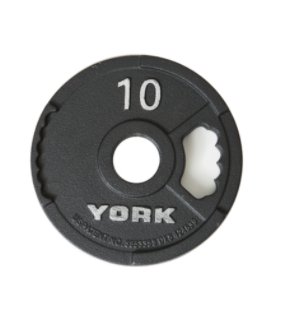 YORK FITNESS 5 45 LB G 2 OLYMPIC DUAL GRIP PLATE CI