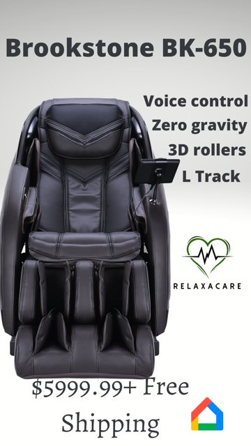 Top Staff Pick-Brookstone 3D/L track/Voice Control Massage Chair