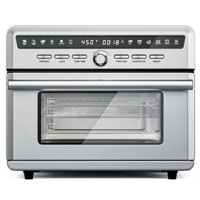 26.4 Qt 1800W 10-in-1 Air Fryer Toaster Oven with Recipe