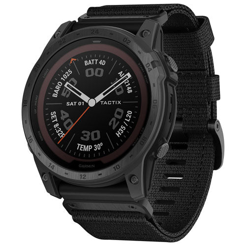 *Gamin -Tactix 7, Standard Edition, Ruggedly Built Premium Tactical GPS SmartWatch with Silicone Band