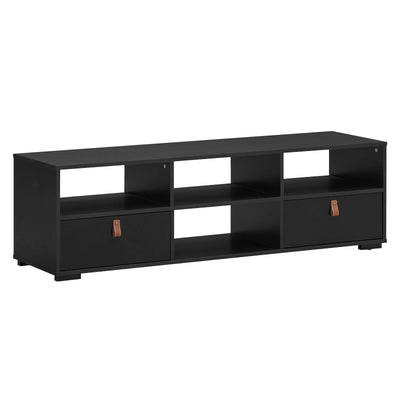 TV Stand Entertainment Media Center Console for TV's up to 60 Inch with Drawers-Black