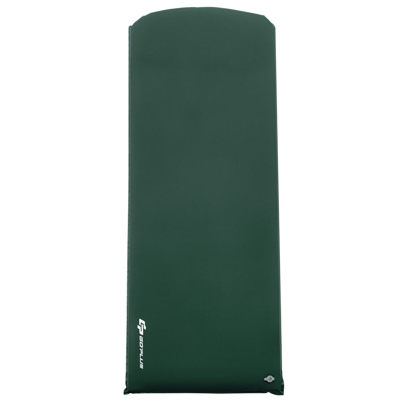 Self-inflating Lightweight Folding Foam Sleeping Cot with Storage bag-Green