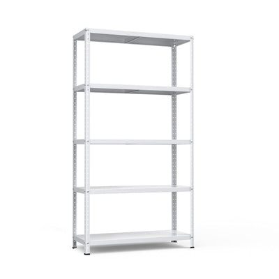 5-Tier Metal Utility Storage Rack for Free Combination-White