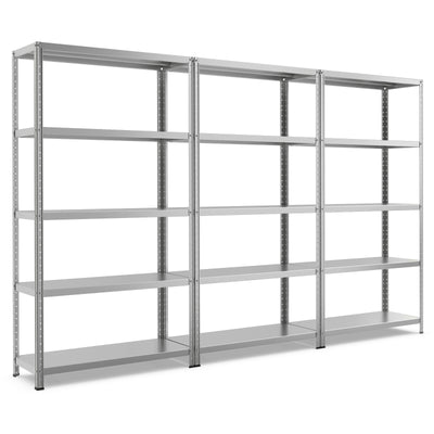 5-Tier Adjustable Storage Shelves with Foot Pads