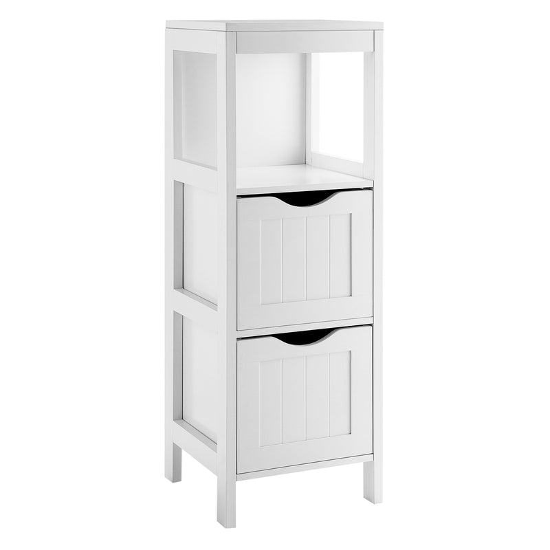 Freestanding Storage Cabinet with 2 Removable Drawers for Bathroom-White