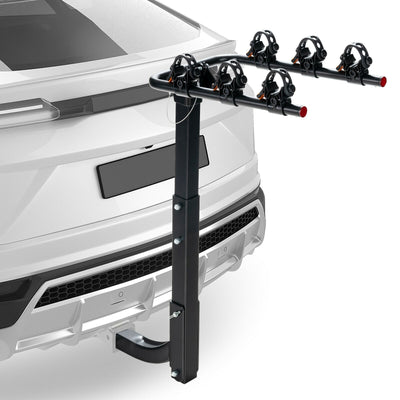 3/4-Bike Hitch Mount Rack with Safety Strap for Car Truck SUV-3-Bike