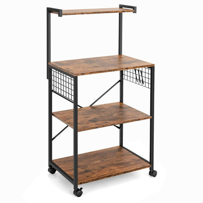 4-Tier Kitchen Baker’s Rack on Wheels