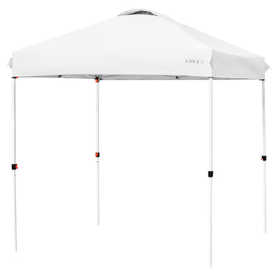 6.6 x 6.6 Feet Outdoor Pop-up Canopy Tent with Roller Bag-White