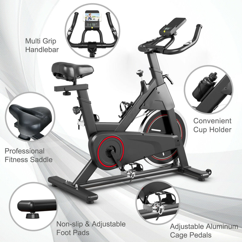 Stationary Exercise Bike with Adjustable Fitness Saddle