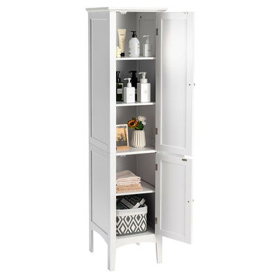 Freestanding Bathroom Storage Cabinet for Kitchen and Living Room-White