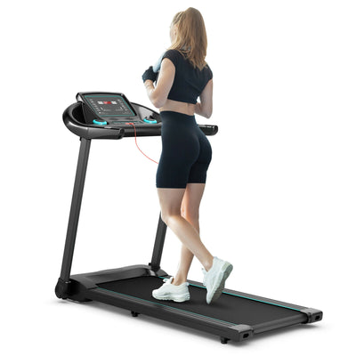 2.25HP Electric Running Machine Treadmill with Speaker and APP Control-Blue