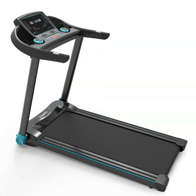 2.25HP Electric Running Machine Treadmill with Speaker and APP Control-Blue