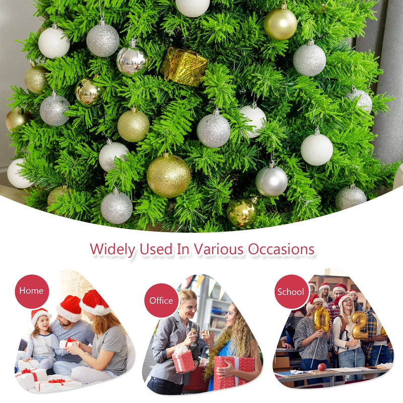 Snow Flocked Artificial Christmas Tree with Metal Stand-7.5&