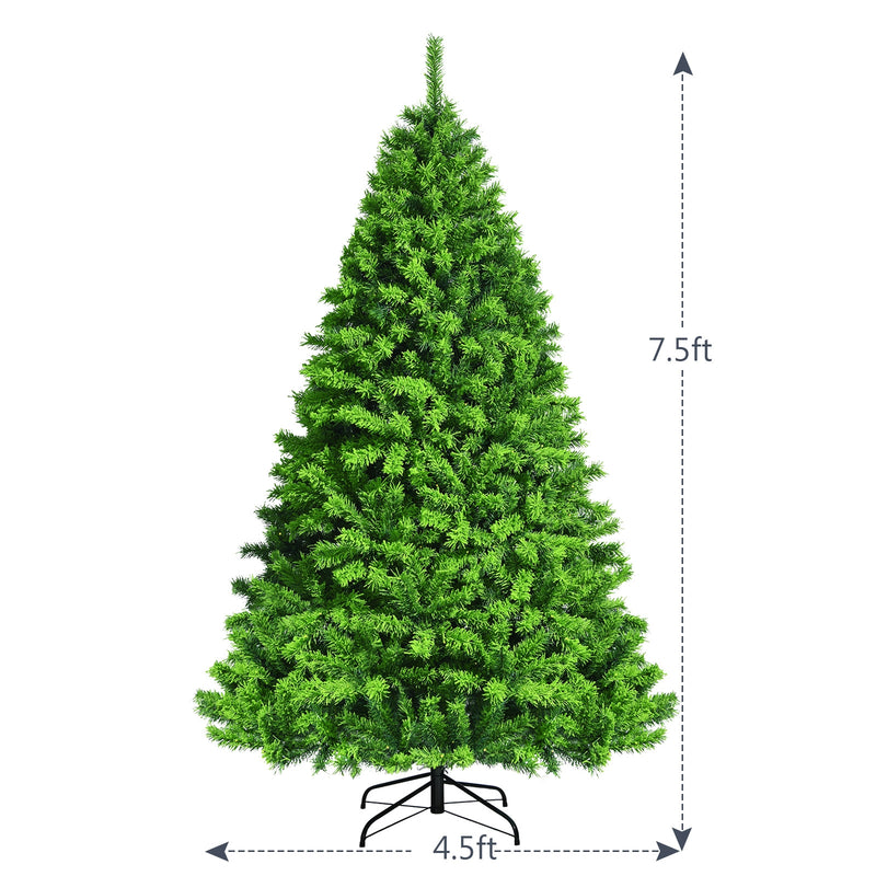 Snow Flocked Artificial Christmas Tree with Metal Stand-7.5&