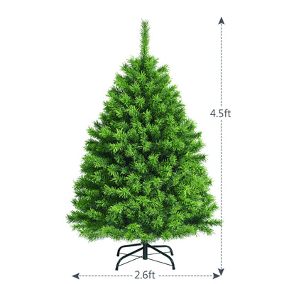 Snow Flocked Artificial Christmas Tree with Metal Stand-4.5'