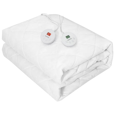 Auto Shut Off Heated Electric Mattress Pad with Dual Controller-Twin Size