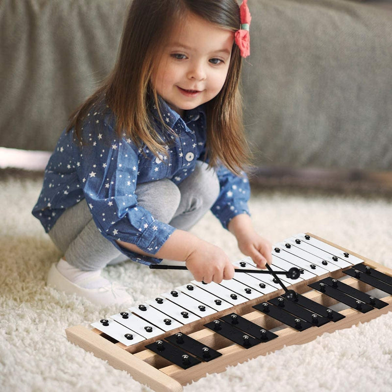 27 Note Glockenspiel Xylophone with 2 Rubber Mallets