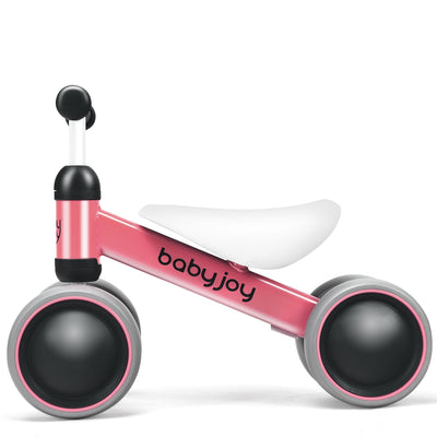 4 Wheels No-Pedal Baby Balance Bike-Pink