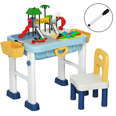 6-in-1 Kids Activity Table Set with Chair