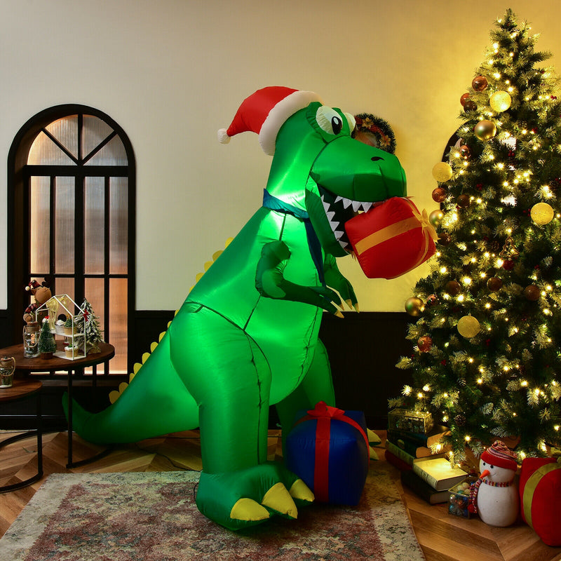 6 Feet Christmas Inflatable Dinosaur for Indoor and Outdoor