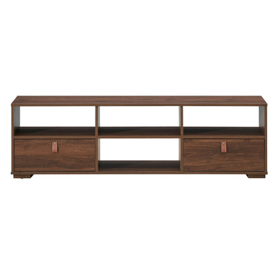 TV Stand Entertainment Media Center Console for TV's up to 60 Inch with Drawers Walnut-Walnut