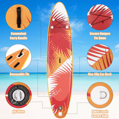 11 Feet Inflatable Stand Up board with Aluminum Paddle Pump