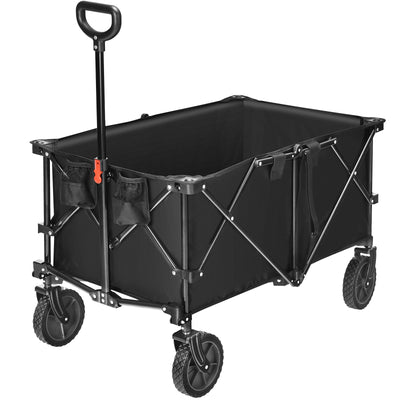 Outdoor Utility Garden Trolley Buggy -Dark Black