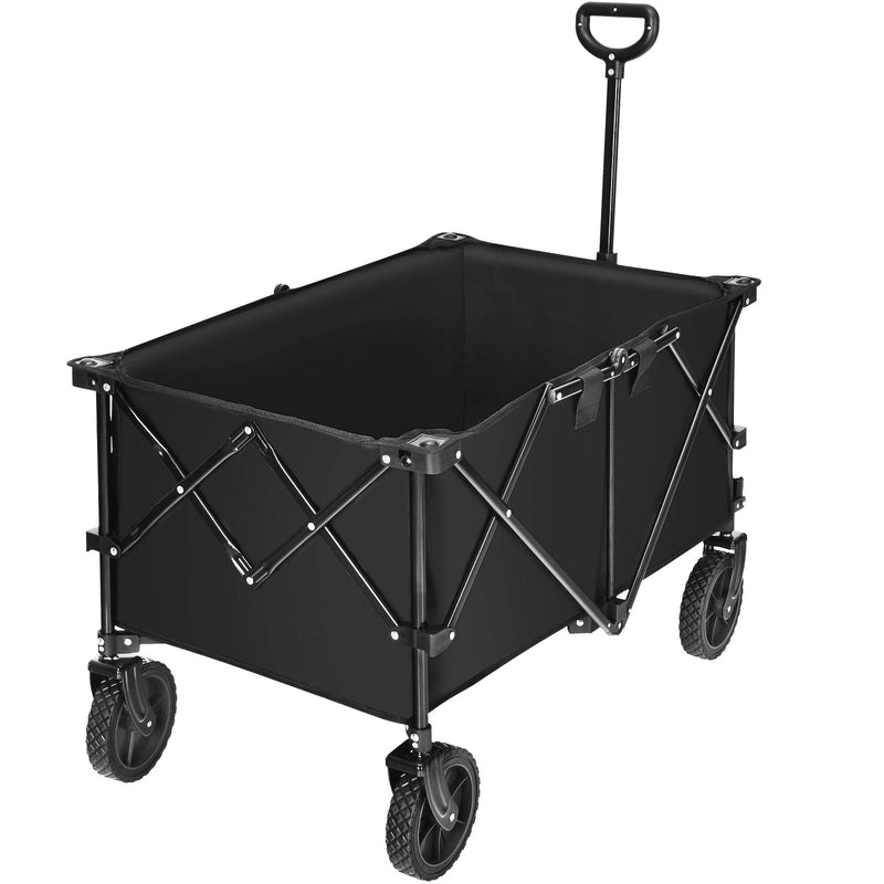 Outdoor Utility Garden Trolley Buggy -Dark Black