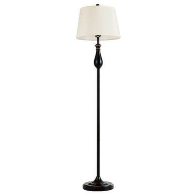 3 Pieces Brushed Nickel Lamp Set-Black