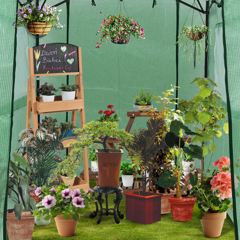 Portable Walk-in Greenhouse  with Window-Green