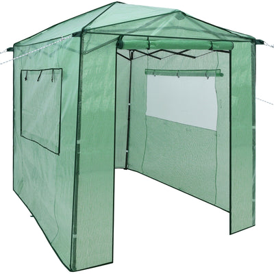 Portable Walk-in Greenhouse  with Window-Green