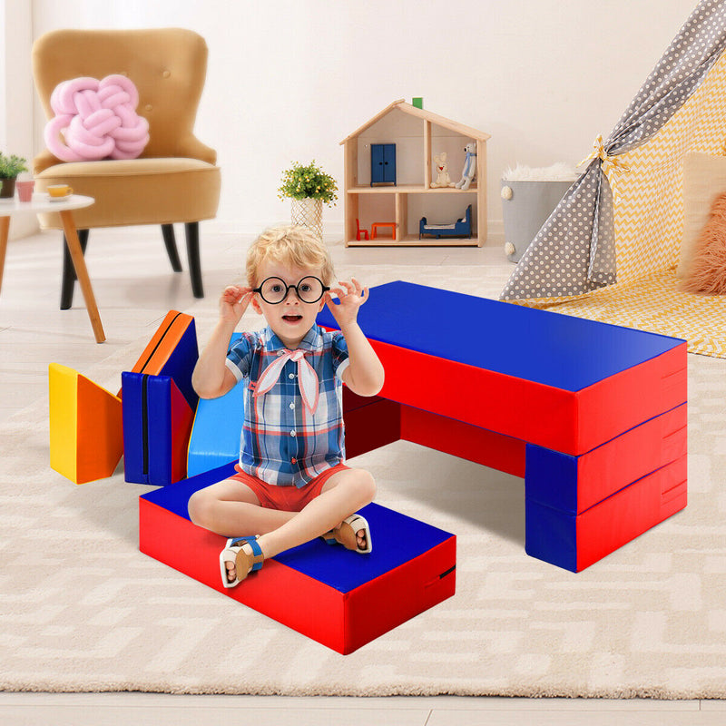 4-in-1 Crawl Climb Foam Shapes Toddler Kids Play Set