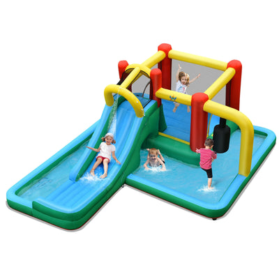 Slide Water Park Climbing Bouncer Pendulum Chunnel Game without Air-blower