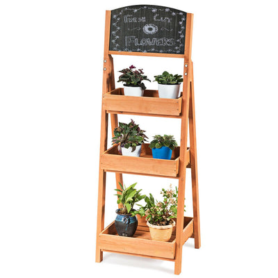 Wooden Sidewalk Menu Chalkboard Sign Display Shelves