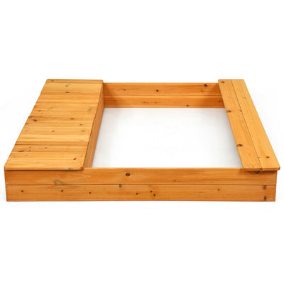 Kids Outdoor Playset Backyard Cedar Sandbox