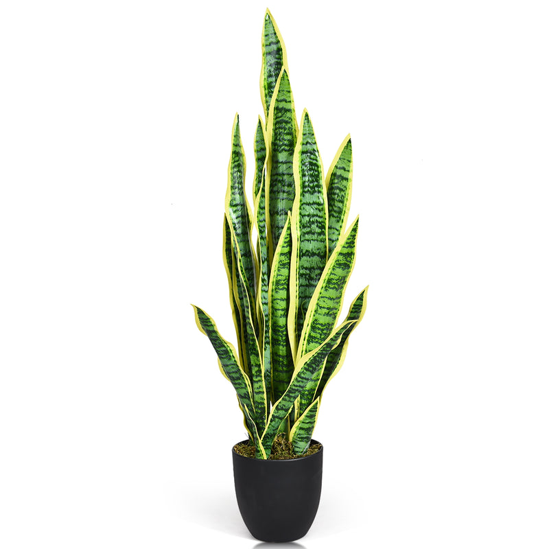 35.5 Inch Indoor-Outdoor Decoration Fake Artificial Snake Plant