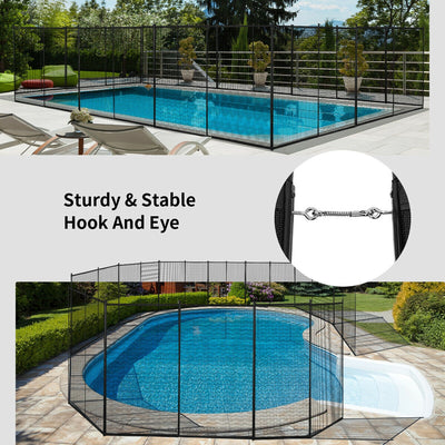 4 x 12 Feet In-ground Swimming Pool Safety Fence