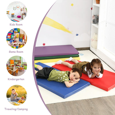 5 Pack 2 Inch Toddler Thick Rainbow Rest Nap Mats