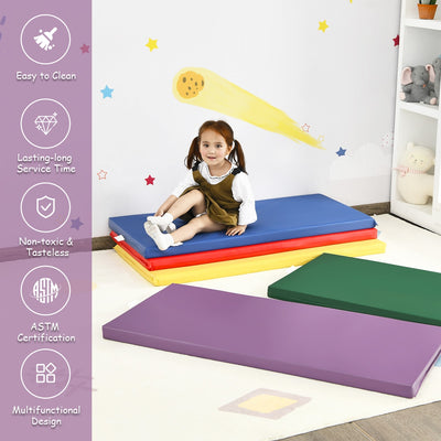 5 Pack 2 Inch Toddler Thick Rainbow Rest Nap Mats