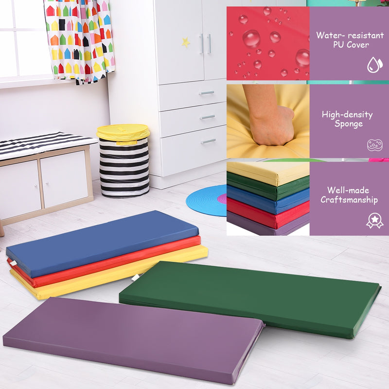 5 Pack 2 Inch Toddler Thick Rainbow Rest Nap Mats