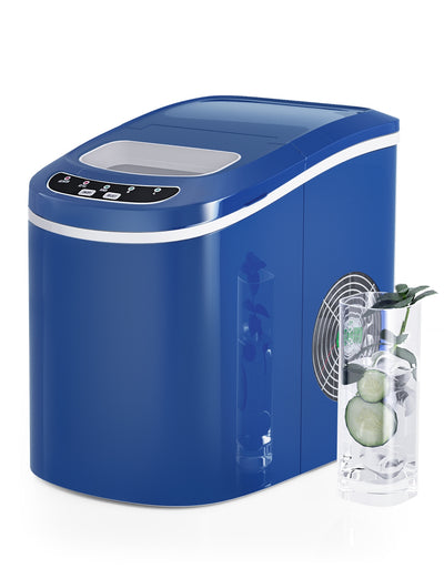 Mini Portable Compact Electric Ice Maker Machine-Navy