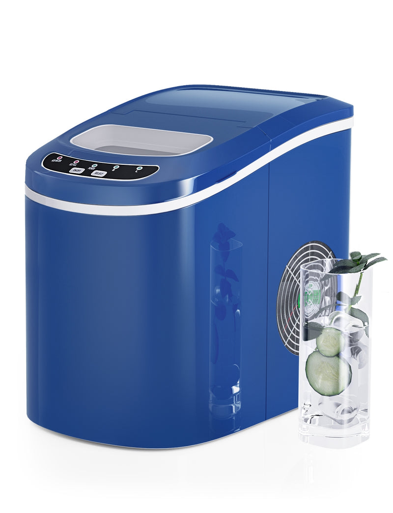 Mini Portable Compact Electric Ice Maker Machine-Navy