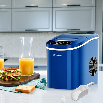 Mini Portable Compact Electric Ice Maker Machine-Navy