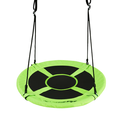 40 Inch 770 lbs Flying Saucer Tree Swing Kids Gift with 2 Tree Hanging Straps-Green