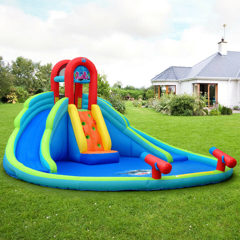 Kids Inflatable Water Slide Bounce House with Carrying Bag Without Blower