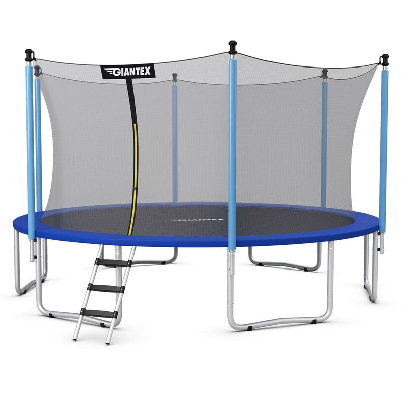 12 Feet Trampoline Combo with Spring Pad Ladder