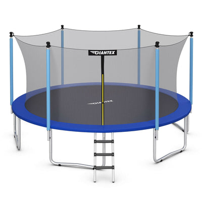 12 Feet Trampoline Combo with Spring Pad Ladder