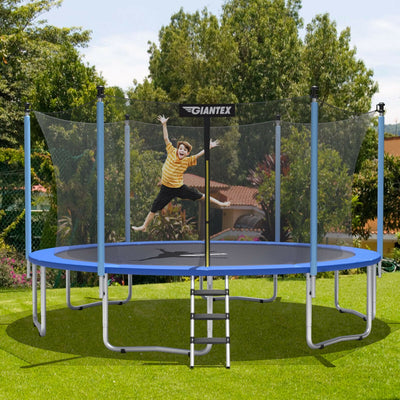 12 Feet Trampoline Combo with Spring Pad Ladder